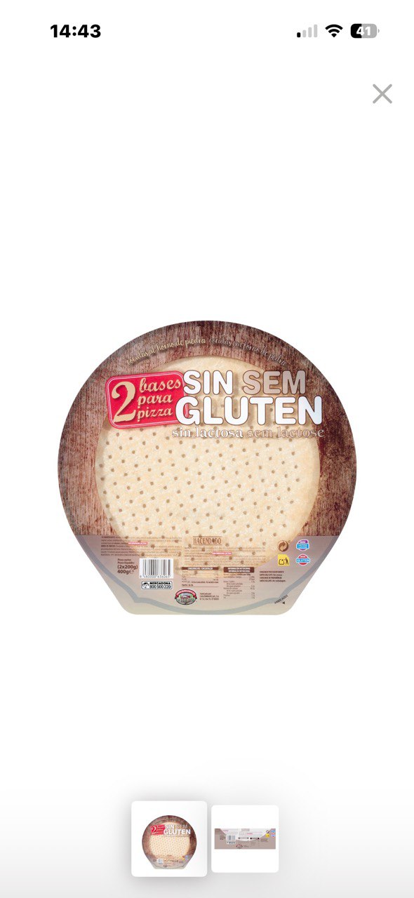 Base de pizza sin gluten