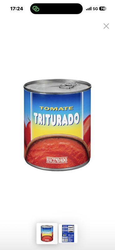 Bote tomate triturado
