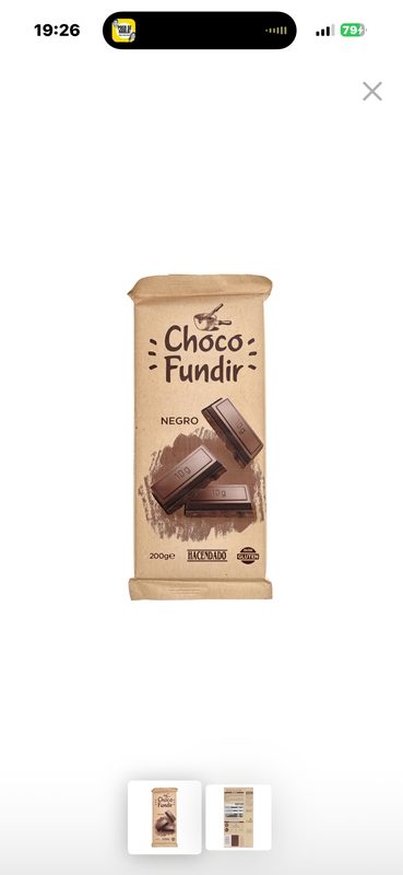 Chocolate para fundir
