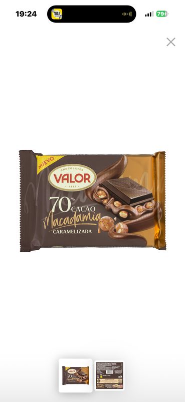 Chocolate con macadamia