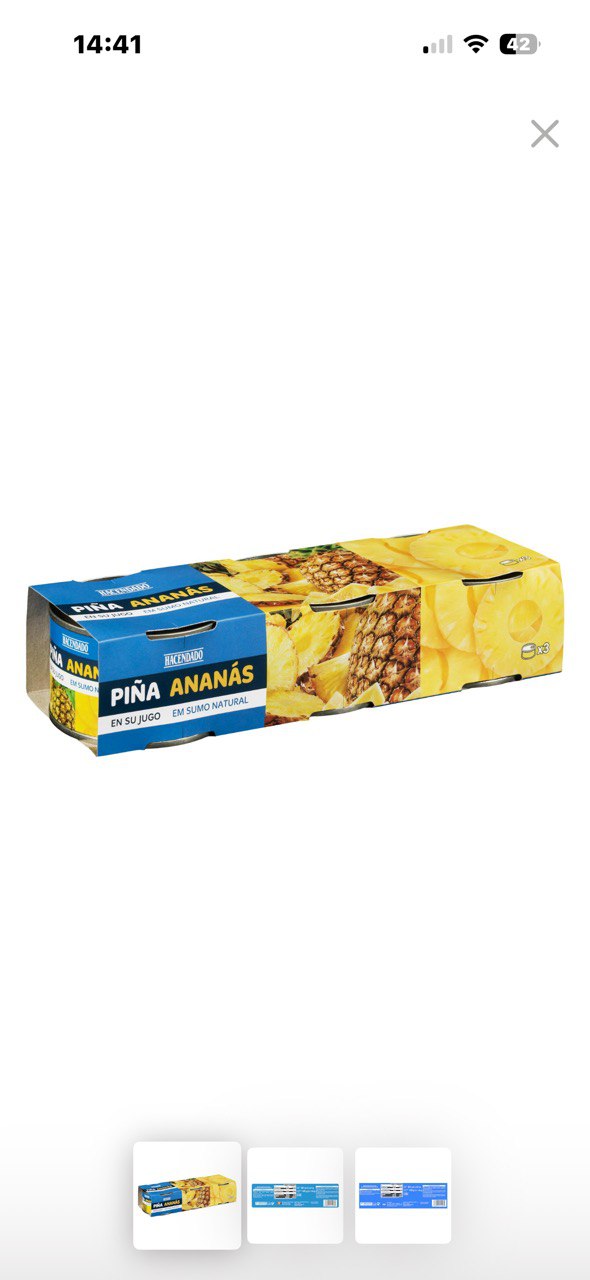 Piñas en lata