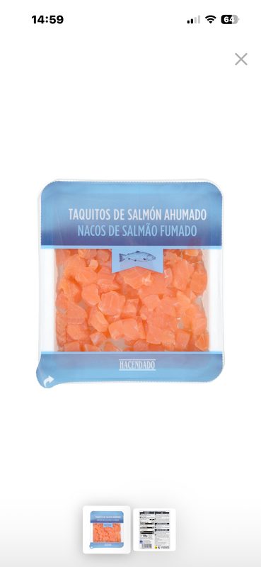 Taquitos de salmón ahumado